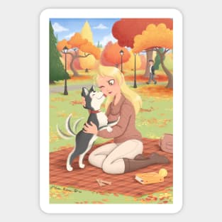 Autumn picnic Sticker